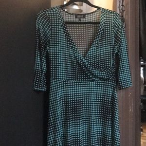 Lbisse Faux Wrap Dress Size M